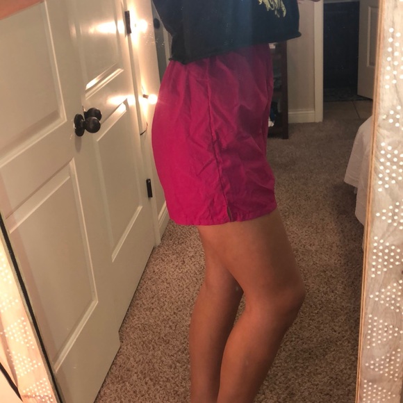 High waisted pink sweat shorts - Picture 3 of 3